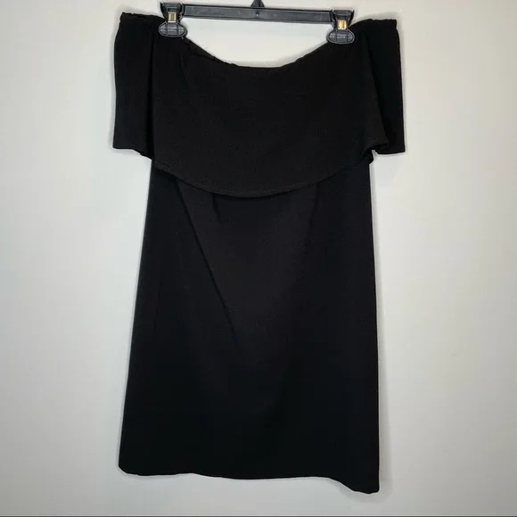 CHARLES HENRY Off the Shoulder Little Black Dress Small - Picture 3 of 11